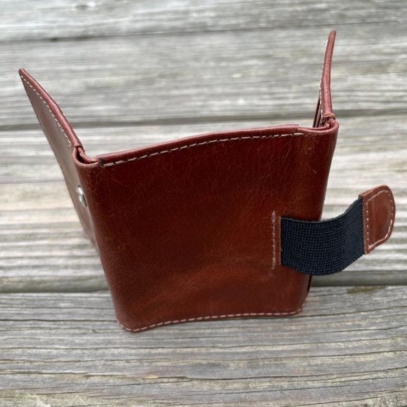 Cardholder Trifold Wallet Genuine Leather Handmade - Picture 9 of 10